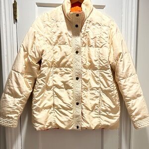 Weekend Max Mara Ivory Quilted Puffer Jacket